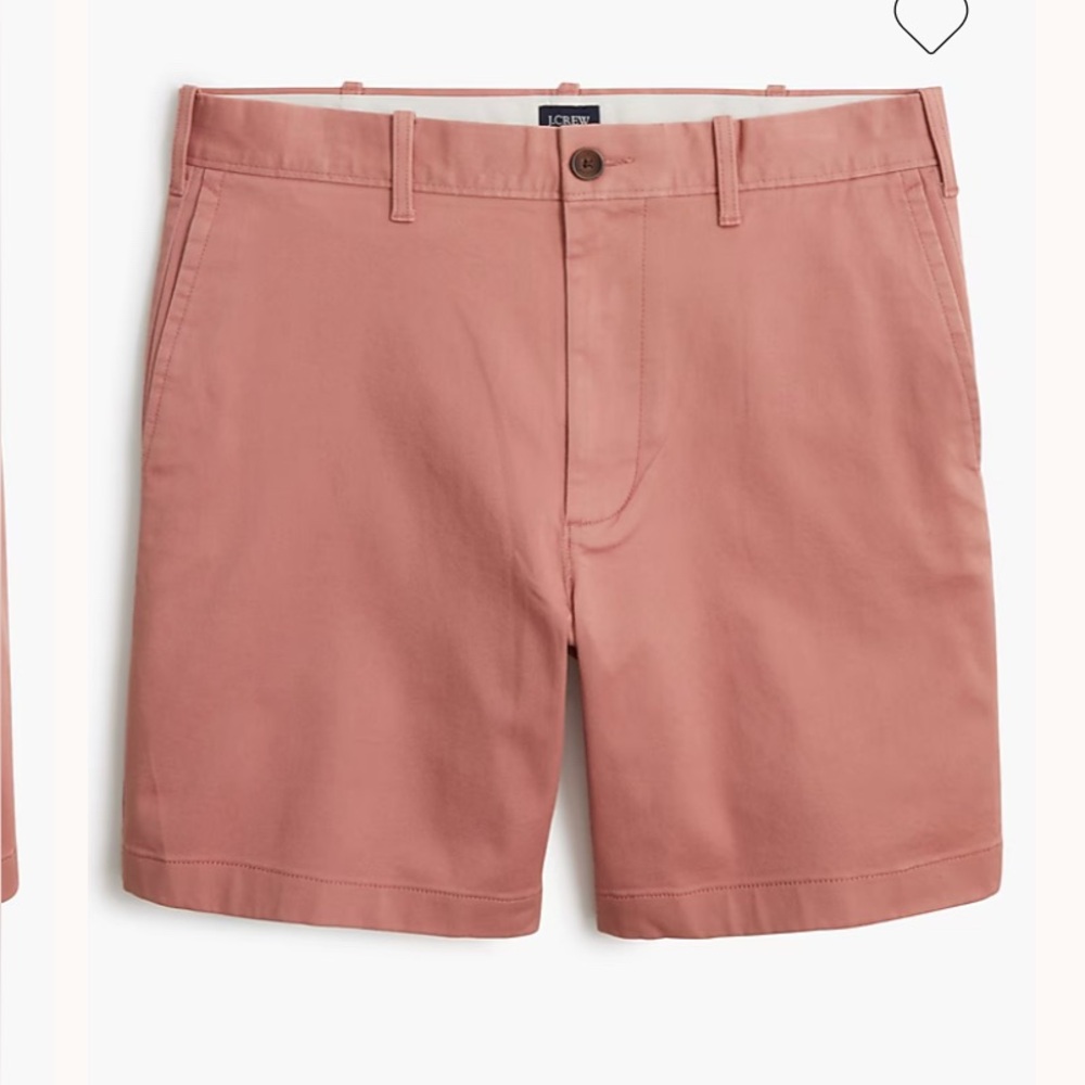 J. Crew 7 Inseam Feathered Rose Chino Short Size 33